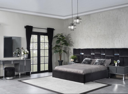 Bedroom Complete Design Furnishings Bed 2x Bedside tables Luxury Dressing table